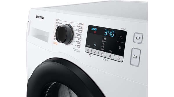 Máy sấy bơm nhiệt Samsung 9 kg DV90TA240AE/SV bảng điều khiển nghiêng