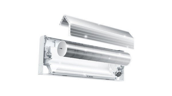 Máy lạnh Mitsubishi Electric 1 HP MS/MU-JS25VF mặt nghiêng trái mở rộng