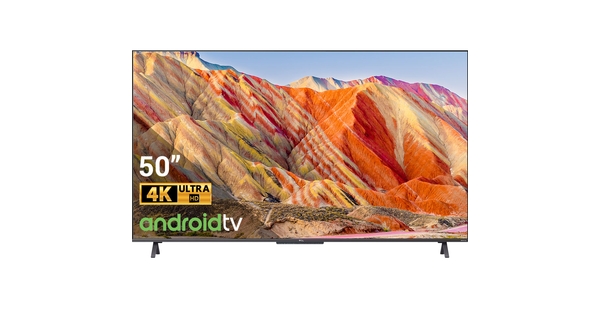 Android Tivi QLED TCL 4K 50 inch 50C725 mặt chính diện