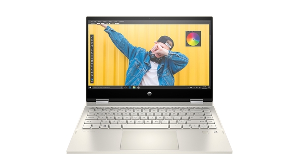 Laptop HP Pavilion X360 14-DW1016TU i3-1115G4 14 inch 2H3Q0PA mặt chính diện