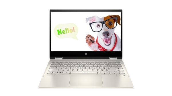 Laptop HP Pavilion X360 14-DW1019TU i7-1165G7 14 inch 2H3N7PA mặt chính diện
