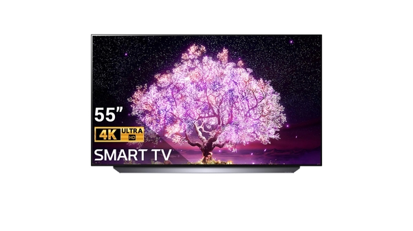 Smart Tivi OLED LG 4K 55 inch OLED55C1PTB mặt chính diện