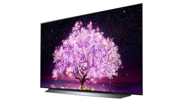 Smart Tivi OLED LG 4K 55 inch OLED55C1PTB mặt nghiêng trái