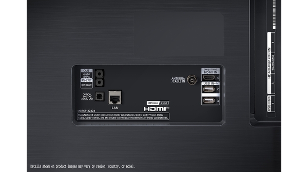 Smart Tivi OLED LG 4K 55 inch OLED55C1PTB cổng kết nối