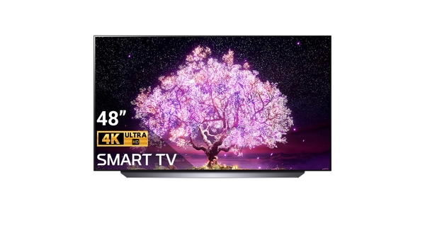 Smart Tivi OLED LG 4K 48 inch OLED48C1PTB mặt chính diện