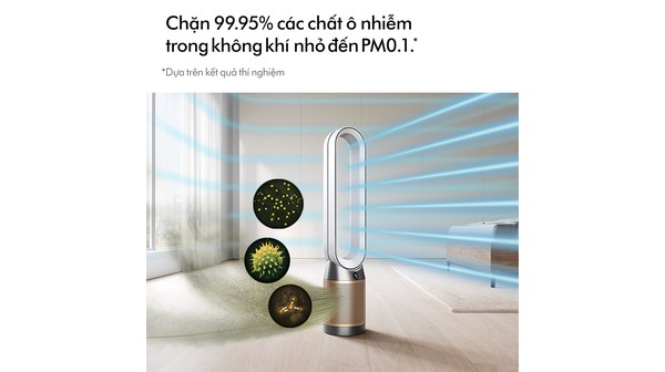 Máy lọc không khí Dyson TP09 chặn các chất ô nhiễm