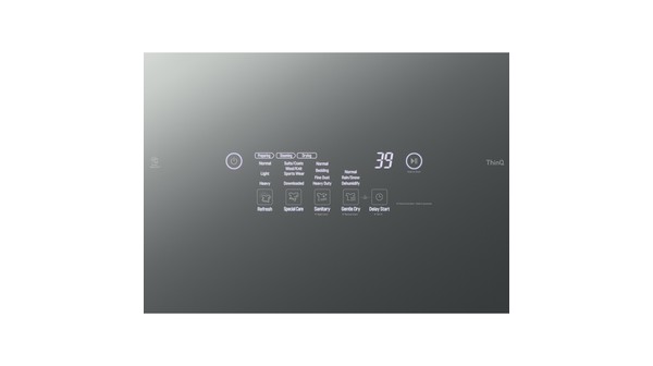 Tủ chăm sóc quần áo thông minh LG S5MB bảng điều khiển