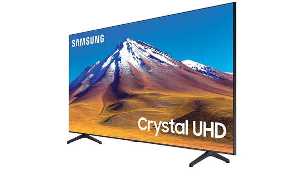 Smart Tivi Samsung Crystal UHD 4K 65 inch UA65TU6900KXXV mặt nghiêng trái