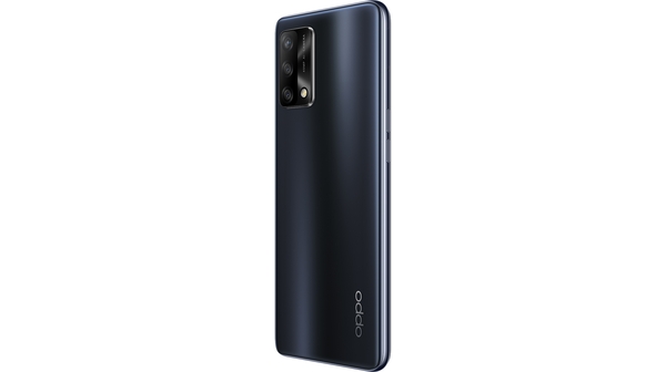 Điện thoại OPPO A74 8GB/128GB Đen mặt lưng nghiêng trái