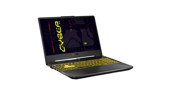 Laptop Asus TUF Gaming FX506L i5-10300H 15.6 inch HN002T mặt nghiêng trái