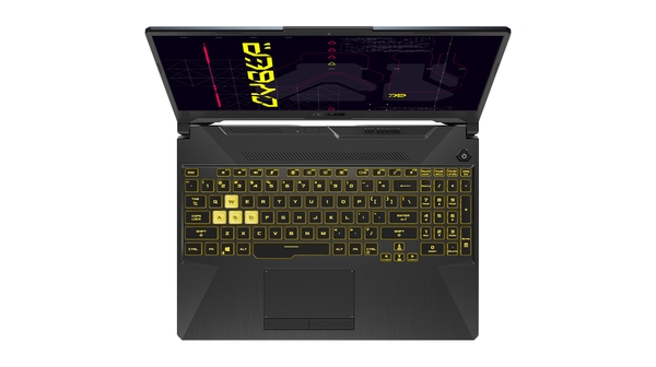 Laptop Asus TUF Gaming FX506L i5-10300H 15.6 inch HN002T mặt bàn phím