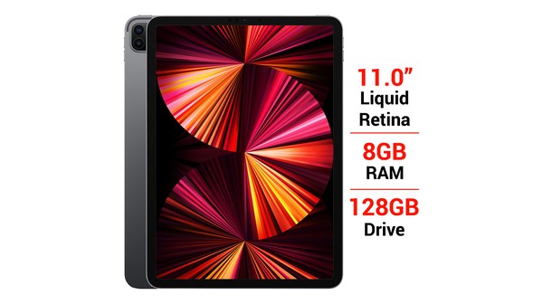 Máy tính bảng iPad Pro M1 2021 11 inch Wifi 8GB/128GB MHQR3ZA/A Xám mặt chính diện trước sau