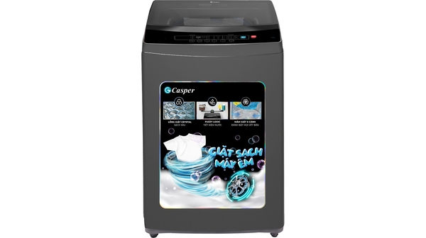 Máy giặt Casper Inverter 9.5 kg WT-95I68DGA mặt chính diện