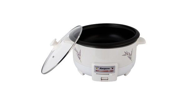 Nồi lẩu điện Kangaroo 3.5 lít KG270 mặt chính diện mở nắp nồi