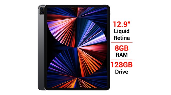Máy tính bảng iPad Pro M1 2021 12.9 inch Wifi 8GB/128GB MHNF3ZA/A Xám mặt chính diện trước sau