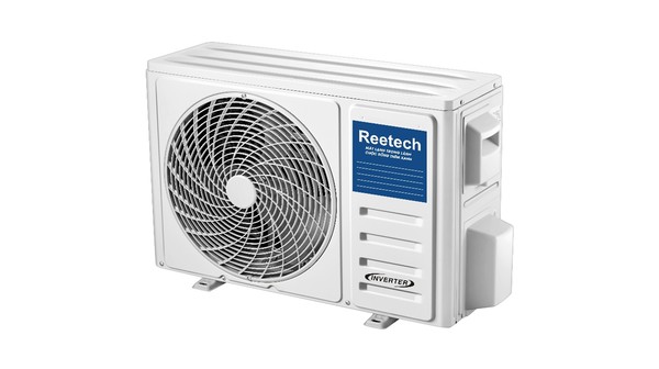 Máy lạnh Reetech Inverter 1 HP RTV9-TC-BI cục nóng mặt nghiêng trái