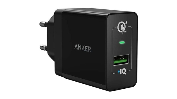 Sạc Anker 1 cổng 18W Quick charge 3.0 A2013 Đen tương thích tốt với tất cả các thiết