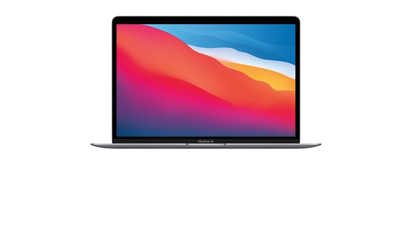 Laptop MacBook Air M1 2020 13.3 inch 256GB MGN63SA/A Xám mặt chính diện