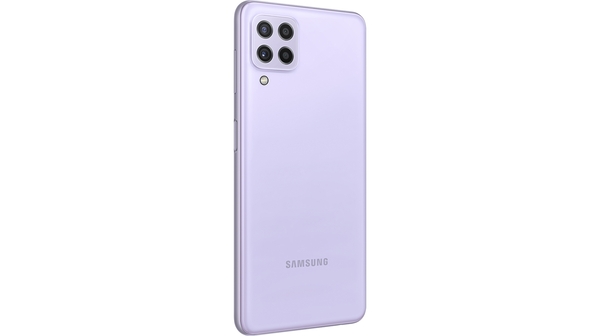 Điện thoại Samsung Galaxy A22 6GB/128GB Tím mặt lưng nghiêng phải