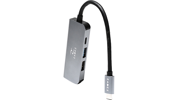 Bộ chuyển đổi Type-C Hub Zadez 4 in 1 ZAH-514 chất liệu vỏ nhôm cao cấp