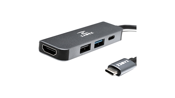 Bộ chuyển đổi Type-C Hub Zadez 4 in 1 ZAH-514 cổng USB tốc độ cao 3.0