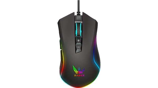 Chuột gaming có dây Zadez GT-615PM Đen mặt chính diện