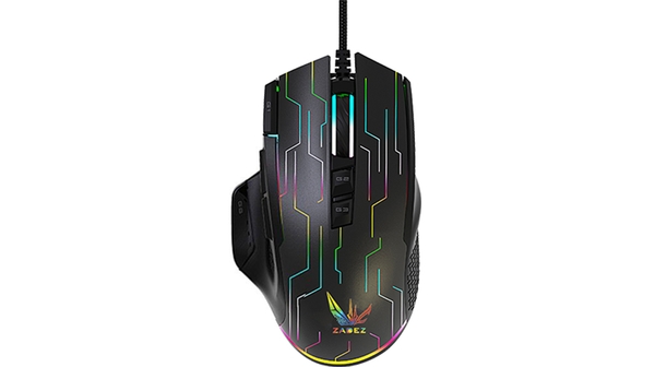 Chuột Gaming có dây Zadez GT-616M Đen mặt chính diện