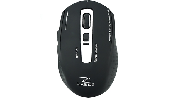 Chuột không dây Zadez M-350BK Đen mặt chính diện