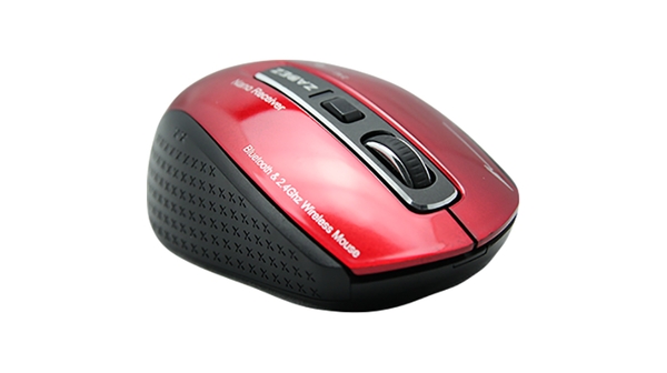 Chuột không dây Zadez M-350RD Đỏ mặt nghiêng