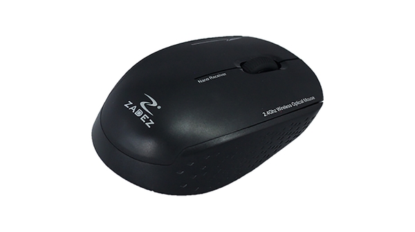Chuột không dây Zadez M-331 Đen mặt nghiêng