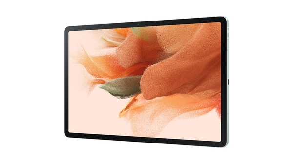 Máy tính bảng Samsung Galaxy Tab S7 FE 64GB Xanh mặt nghiêng trái