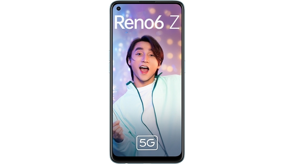 Điện thoại OPPO Reno6 Z 5G 8GB/128GB Bạc mặt chính diện