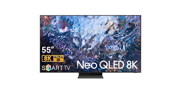 Smart Tivi Neo QLED Samsung 8K 55 inch QA55QN700AKXXV mặt chính diện