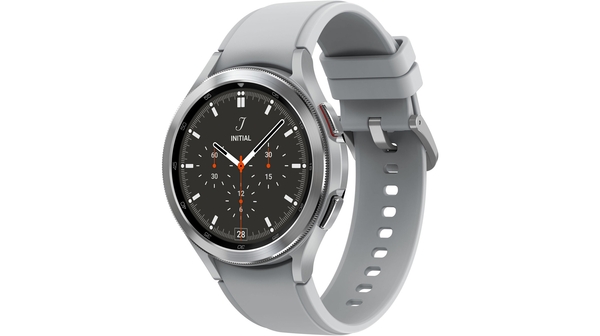 Đồng hồ thông minh Samsung Galaxy Watch4 Classic LTE 46mm Bạc mặt nghiêng phải