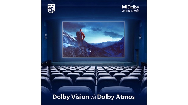 Android Tivi Philips 4K 50 inch 50PUT8215/67 công nghệ Dolby