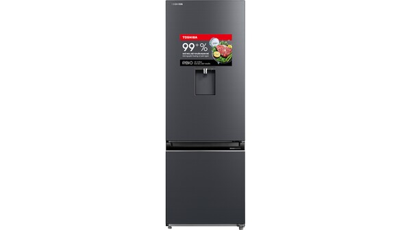 Tủ lạnh Toshiba Inverter 322 lít GR-RB405WE-PMV(06)-MG mặt chính diện