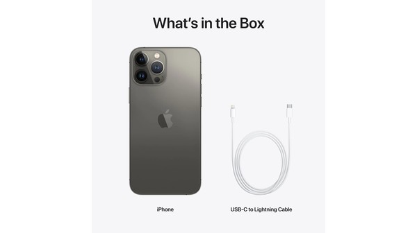 Điện thoại iPhone 13 Pro Max 128GB Xám dây sạc