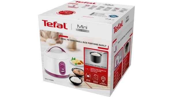 Nồi cơm điện Tefal 0.7 lít RK224168 hộp sản phẩm