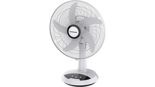 Quạt sạc điện Sunhouse SHD7223 mặt nghiêng
