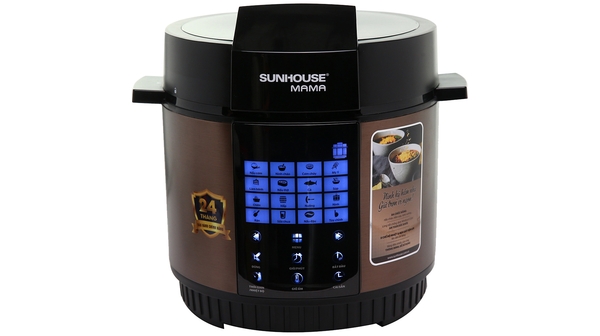 Nồi áp suất điện Sunhouse Mama 5 lít SHD1588B mặt chính diện