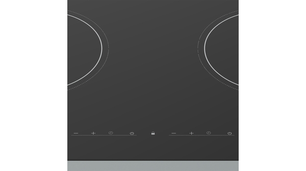 Bếp đôi điện từ Sunhouse SHB9122MT bảng điều khiển