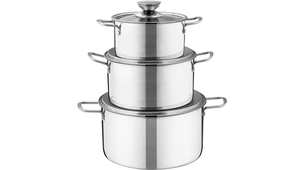 Bộ nồi inox 1 đáy Sunhouse SH114 bộ 3 nồi