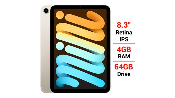 iPad Mini 6 Wifi Cellular 64GB 8.3 inch MK8C3ZA/A Trắng (2021) giá tốt tại Nguyễn Kim