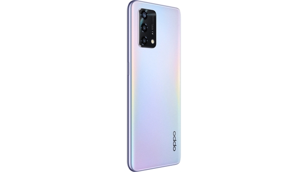 Điện thoại Oppo A95 8GB/128GB Bạc mặt lưng nghiêng trái