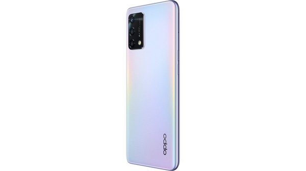 Điện thoại Oppo A95 8GB/128GB Bạc mặt lưng nghiêng phải