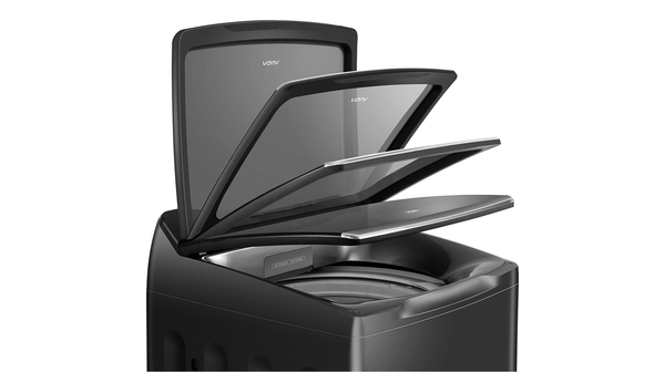 Máy giặt Aqua Inverter 15 kg AQW-DR150UGT.S cửa đóng mở