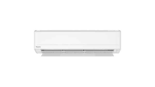 Máy lạnh Panasonic Inverter 1 HP CU/CS-PU9XKH-8M mặt chính diện cánh đảo quạt mở