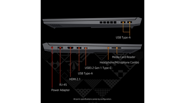 Laptop HP Victus 16-D0204TX i5-11400H (4R0U5PA) cổng kết nối