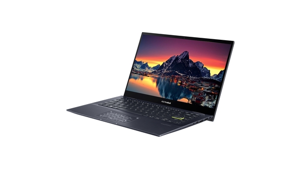 Laptop Asus Vivobook Flip 14 TM420UA-EC022T R5-5500U mặt nghiêng phải