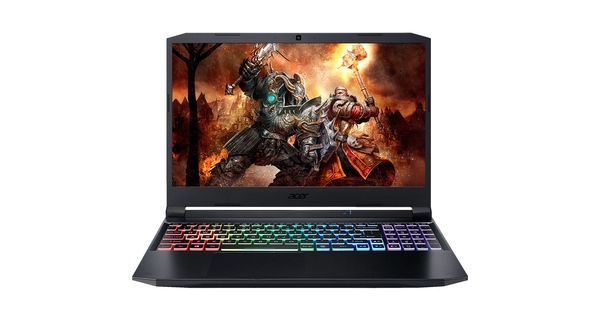 Laptop Acer Nitro 5 Gaming AN515-45-R6EV R5 5600H (NH.QBMSV.006) mặt chính diện